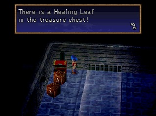 Healing leaf in a chest