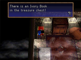 Ivory book in chest