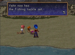 Fishing tackle set from guy on beach Fishing tackle set from guy on beach