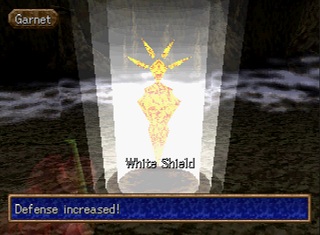 white shield