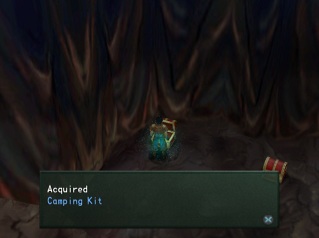 camping kit in a chest