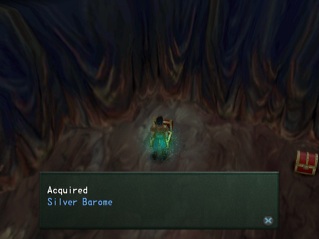 silver barome in a chest