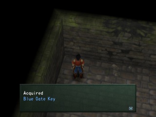 blue gate key in box