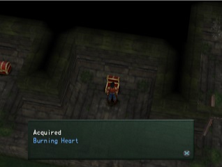 burning heart in chest