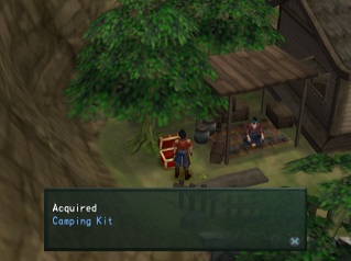 camping kit in chest